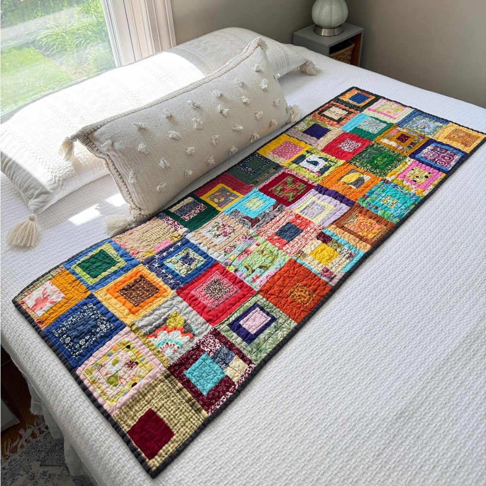 Handmade Colorful Table Runner - Picture 2 of 16